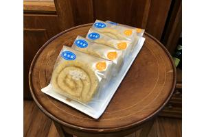 あんずジャムとジャスミン茶のロール